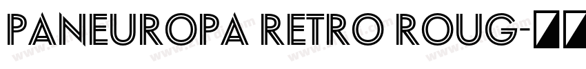 Paneuropa Retro Roug字体转换